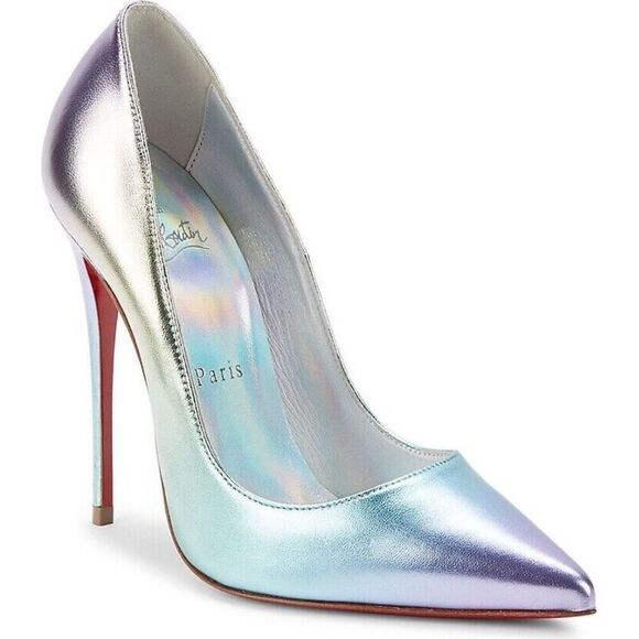 Christian Louboutin So Kate 120 Metallic Ombre pointed toe iridescent pumps 37 - Picture 1 of 10
